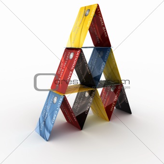 Credit card pyramid