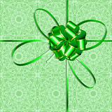 Background with green bow