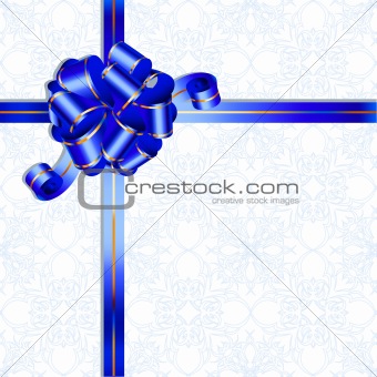 Dark blue celebratory bow