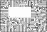 Hi-tech vector circuit board frame