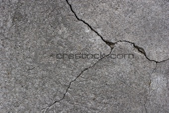 cracks in the plaster of a wall
