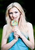 Girl And Lollipop