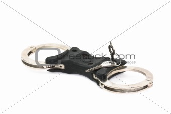 isolated handcuffs