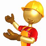 Gold Guy Construction Worker