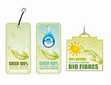 Recycle and Bio tag icons 