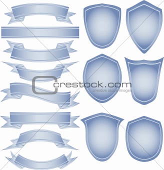 Set of tapes and shields