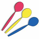 three spoons
