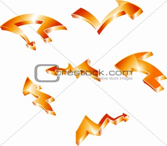orange tree-d arrows