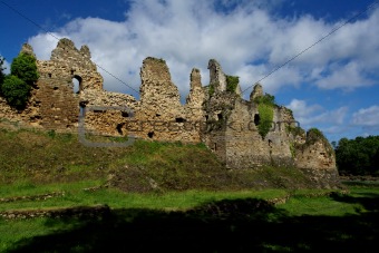 Brittany castle ruins