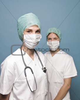 Two female nurses