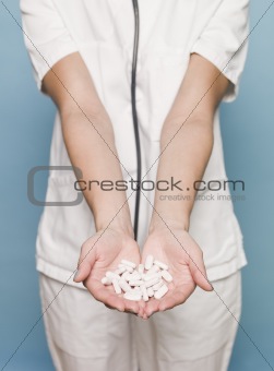 Nurse with pills