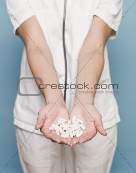 Nurse with pills