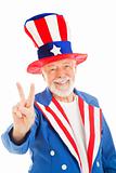 Uncle Sam - Peace Sign