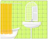 Vector illustration of bathroom 