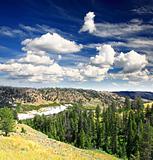 The scenery of Yellowstone National Park