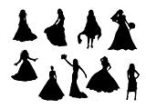 Modern brides silhouettes
