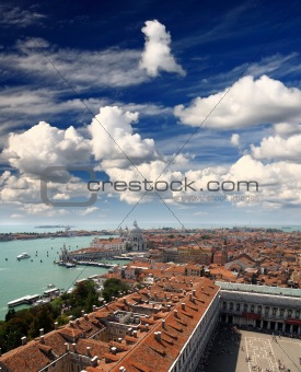 aerial view of Venice city 
