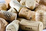 Wine corks close-up