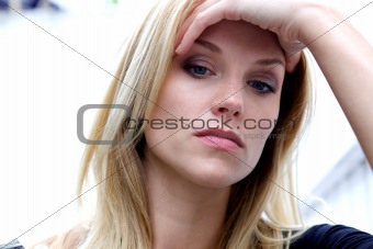 Unhappy Depressed Woman