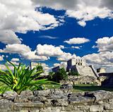 Tulum ruins in the Maya World near Cancun