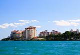 The luxury condominium in an island in Miami