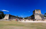 Feb 19, 2009 in Chichen Itza  Mexico: Tourists visiting the this top attraction in Mexico