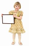 Little girl with frame