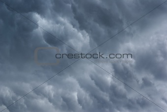 Stormy clouds.