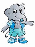 grey elephant illustration
