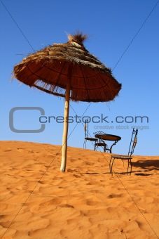 romantic place to sit on the Sahara 