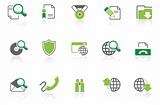 Internet icons green