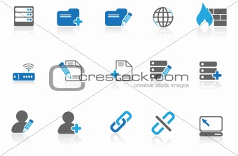 Database and Network icons