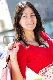Young woman shopping