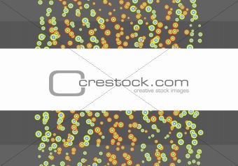 Grey template with circles - vector