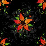 Seamless pattern with flower