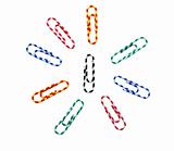 Colored paperclips