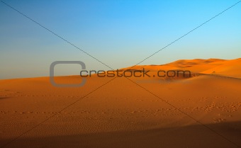 sunset over sahara
