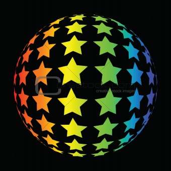 Colorful star background