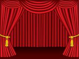 Theater curtains.  Grouped and layered for easy editing.