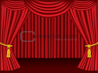 Theater curtains.  Grouped and layered for easy editing.