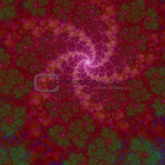 Purple Spiral Galaxy