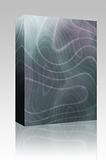 Abstract wavy lines box package