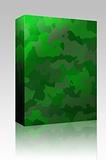 Camouflage pattern texture box package