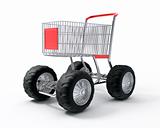 Turbo speed shopping cart