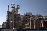 Oil refinery in a sunny day