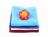 Colorful fluffy towels 