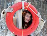 Playing with a life preserver
