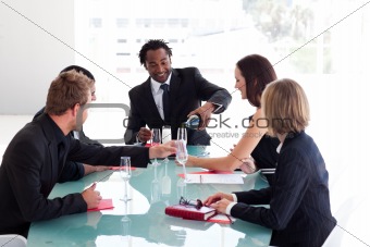 Business group working in the office