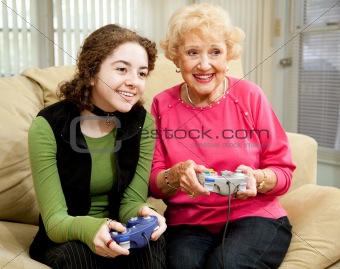 Video Game Fun with Grandma
