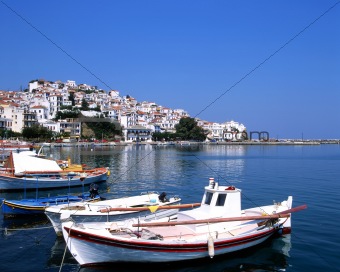 The port of Skopelos